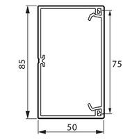 Кабель-канал  белый  85х50  с крышкой 75мм  638080  Legrand  METRA (кратно 2)