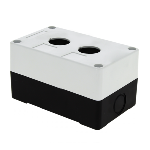 Корпус КП102 2 кнопки белый пластиковый EKF