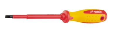 Отвертка шлицевая диэлектрическая SL 6.5x150мм, 1000В, Insulated // MATRIX PROFESSIONAL