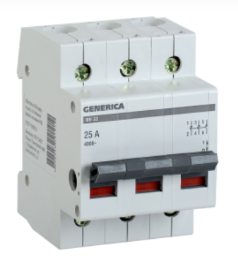 Выключатель Нагрузки  3П  100А  GENERICA  ВН-32