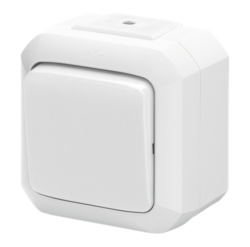 Выключатель одноклавишный ABB Variant+ IP54 белый