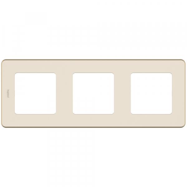 Legrand INSPIRIA Слоновая кость Рамка 3-местная IP20 скрытая установка 673951