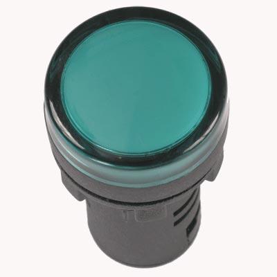 Арматура светосигнальная IEK AD-22DS 230В (зелёная) светодиод