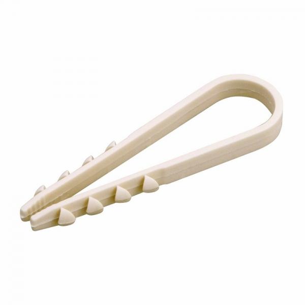 Дюбель-хомут 11-18 круглый белый (упаковка 100 шт.) PROCONNECT 07-4502-2